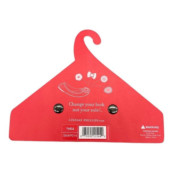 Lindsay Phillips Interchangeable Snaps "Thea" One Size Black & Silver Floral Des - Picture 5 of 7